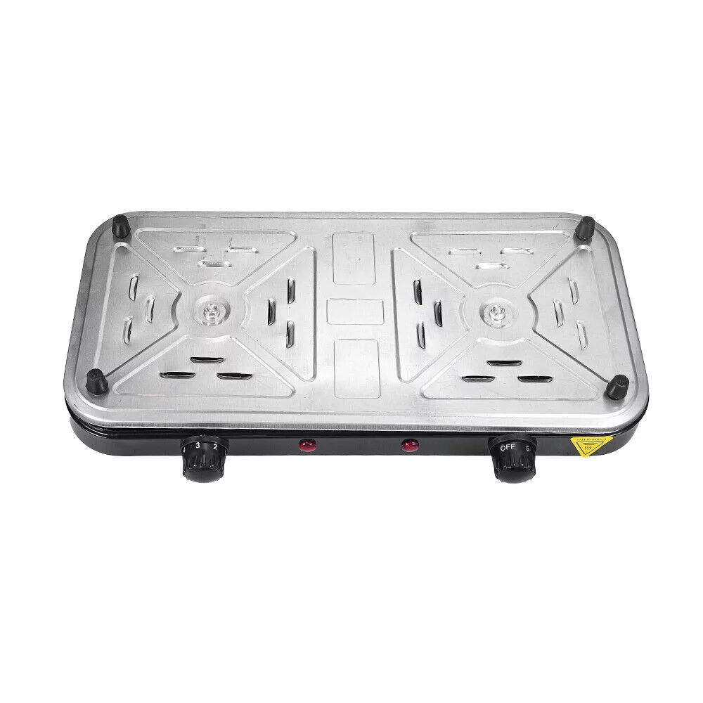 KingFurt   Hot Plate Kitchen Double-burner Electric Stove Multi-turn Heating Tubes Double Multifunction Temperature Control 220v2000W