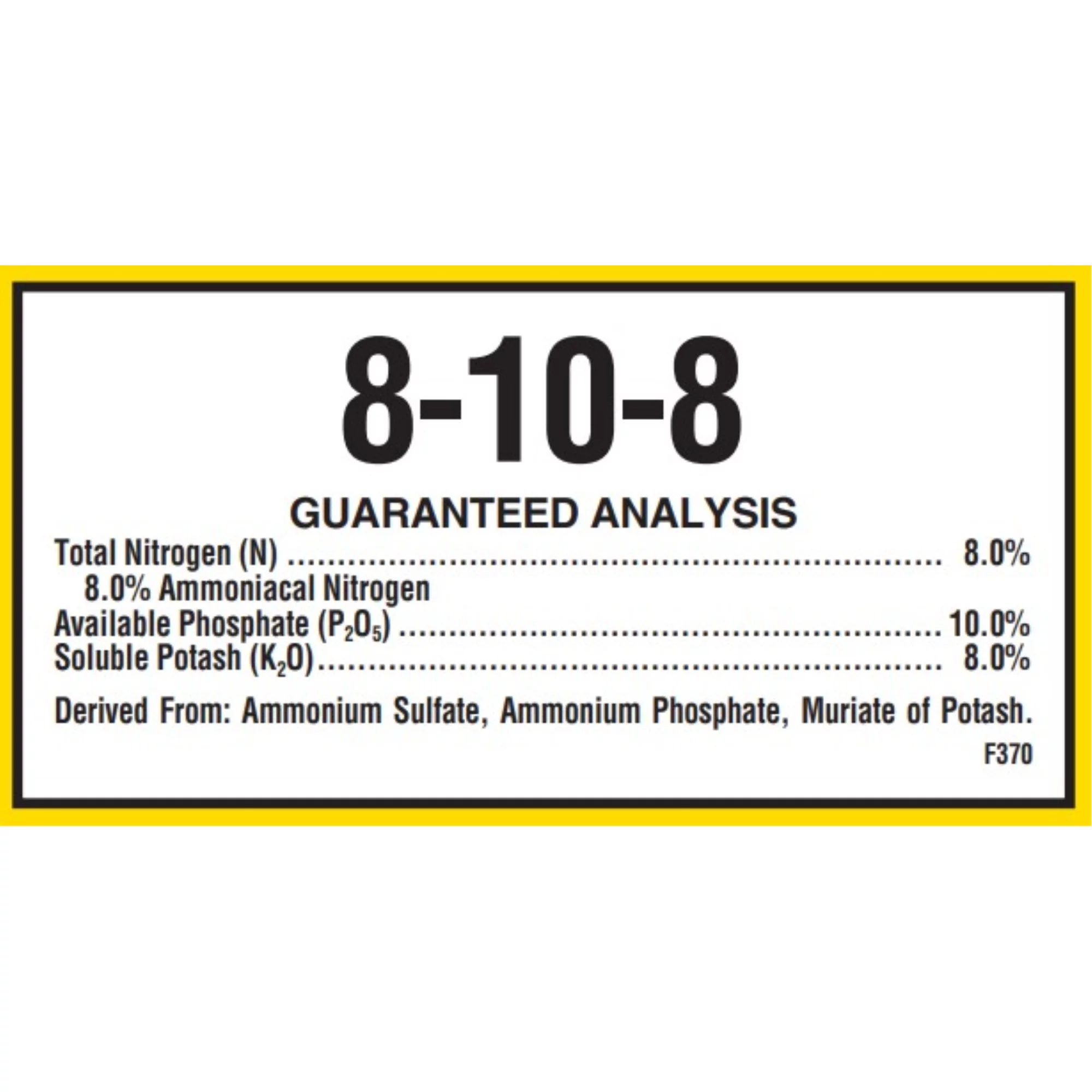 VPG (#32090) Hi-Yield Garden Fertilizers, 8-10-8, 20#