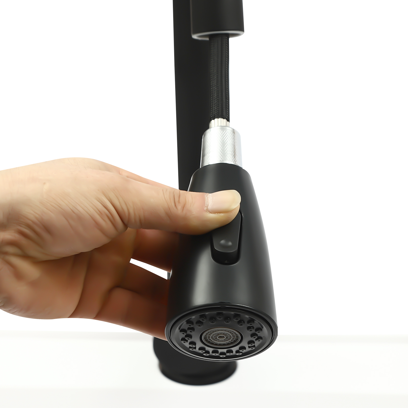 Laundry Sink With High Arc Stainless Steel Pull Down Faucet, Freestanding Space Saving Laundry Tub, Freestanding Wash Station