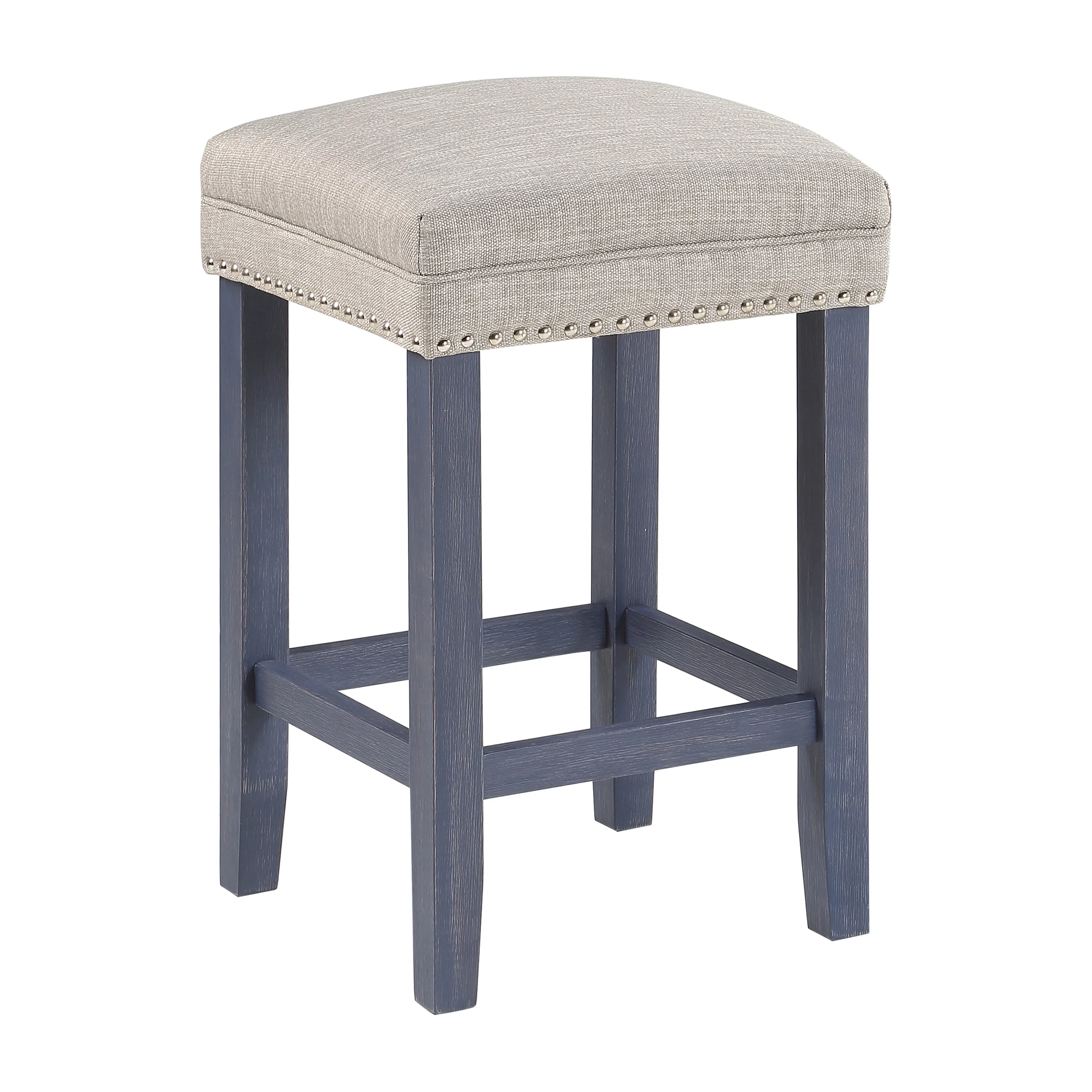 Furniture of America Rockland 4-Piece Counter Height Dining Set, Blue