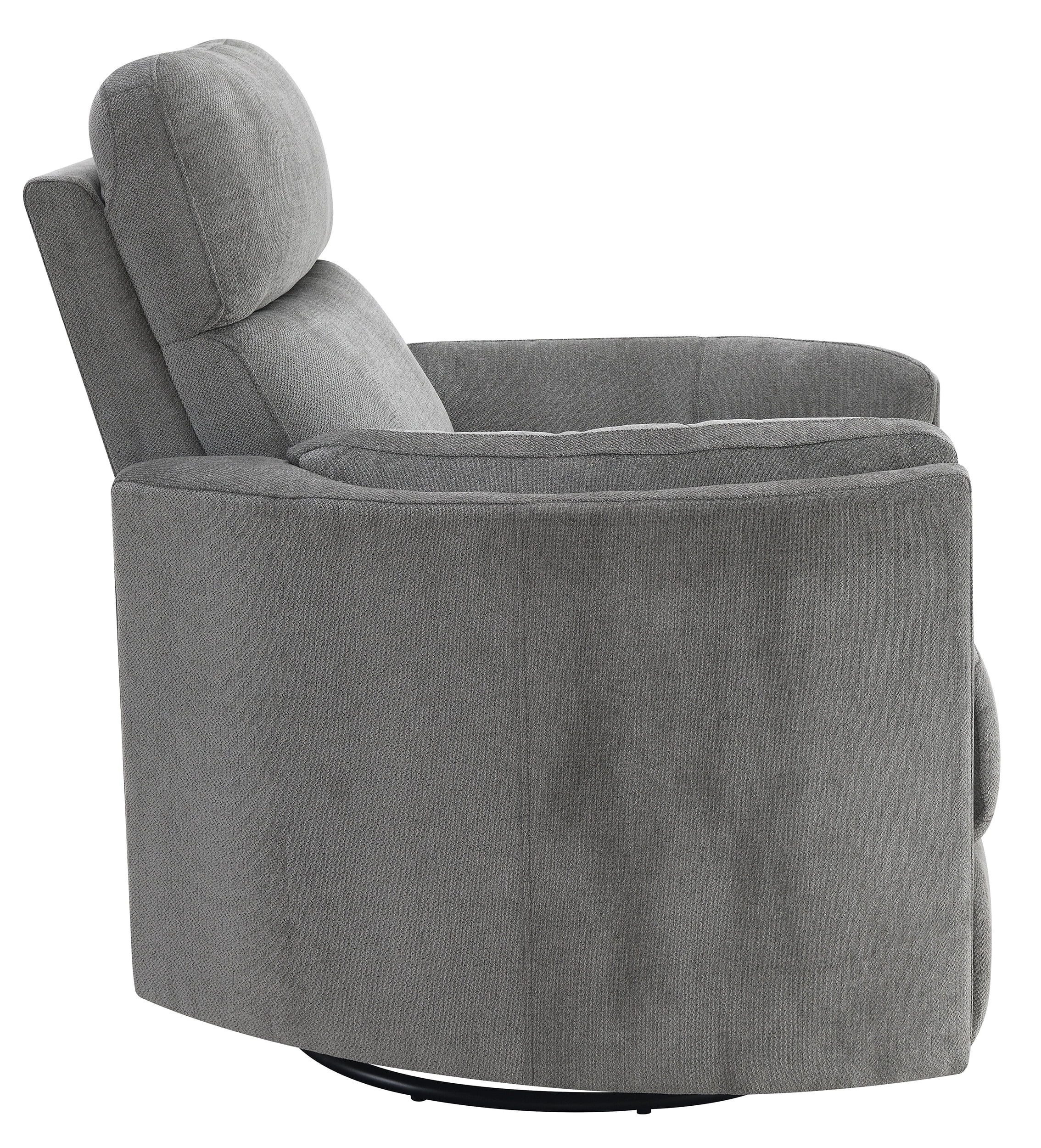 ACME Sagen Recliner W/Swivel & Glider, Charcoal Chenille
