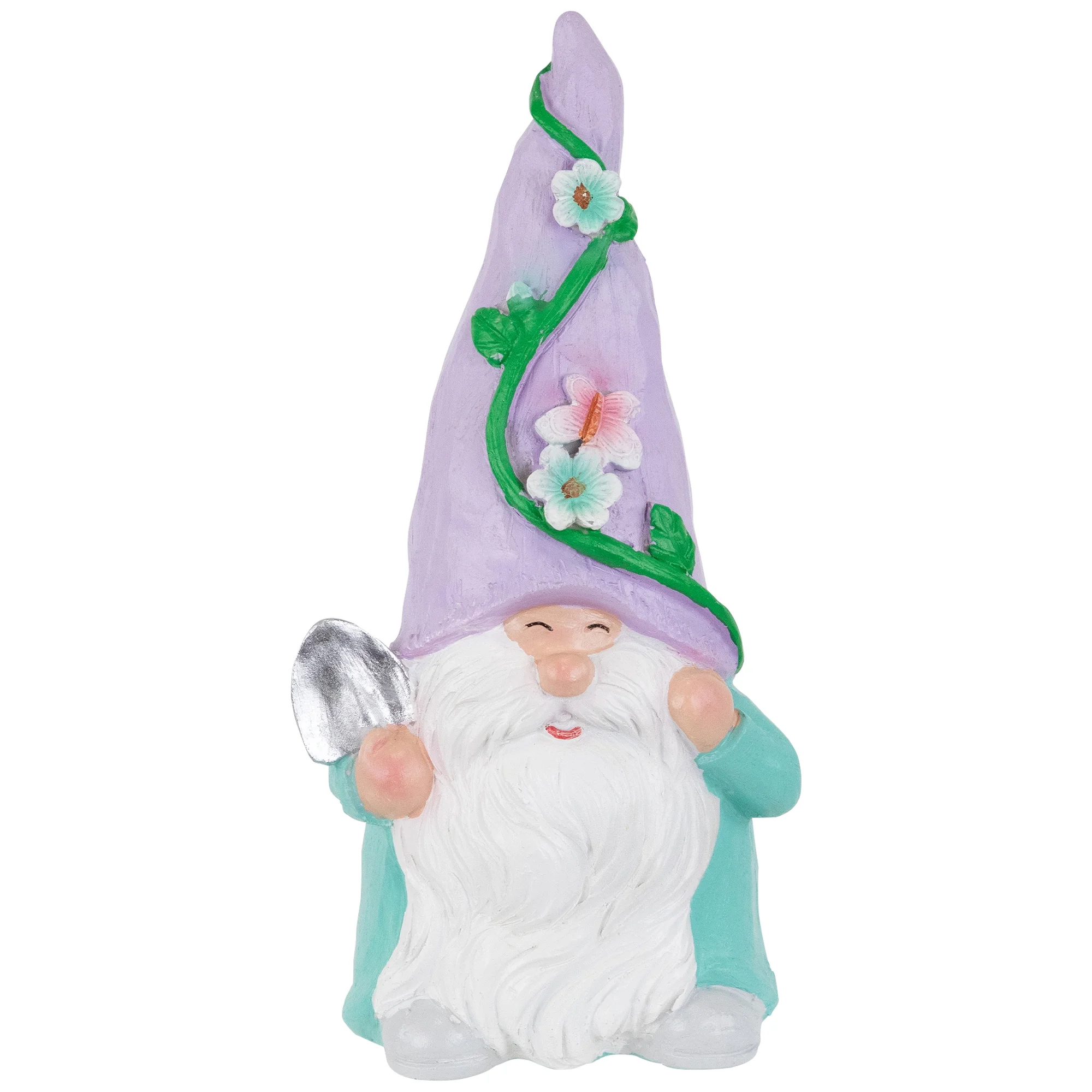Northlight Happy Gardening Gnome with Shovel Outdoor Garden Statue - 8