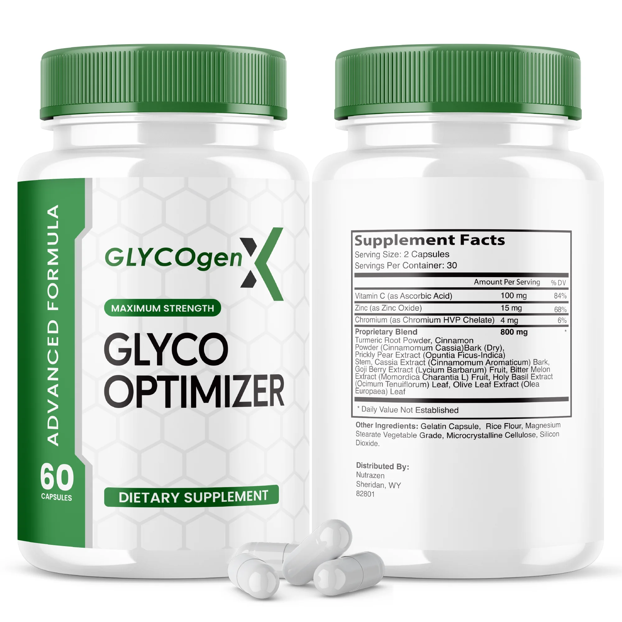 (3 Pack) GlycogenX Glyco Optimizer Capsules Supplement - GlycogenX Optimizer Advanced Formula, Glycogen X Supplement, Maximum Strength Glycogen Supplement (180 Capsules)
