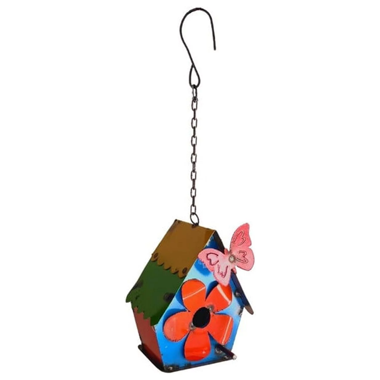 Rustic Arrow Hanging Birdhouse with Butterfly