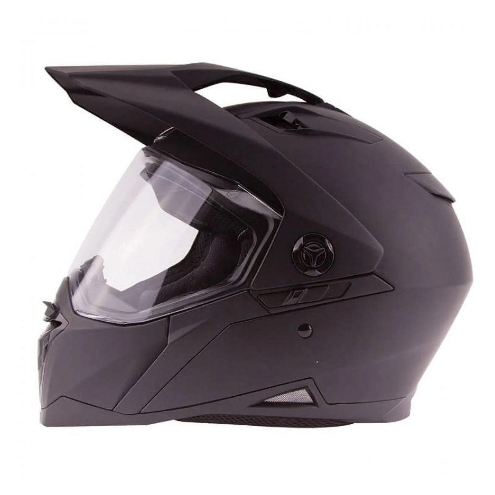 ZOX ST-11146 ‘Z-DS10’ Matte Black Full Face Dual Sport Motorcycle Helmet Medium