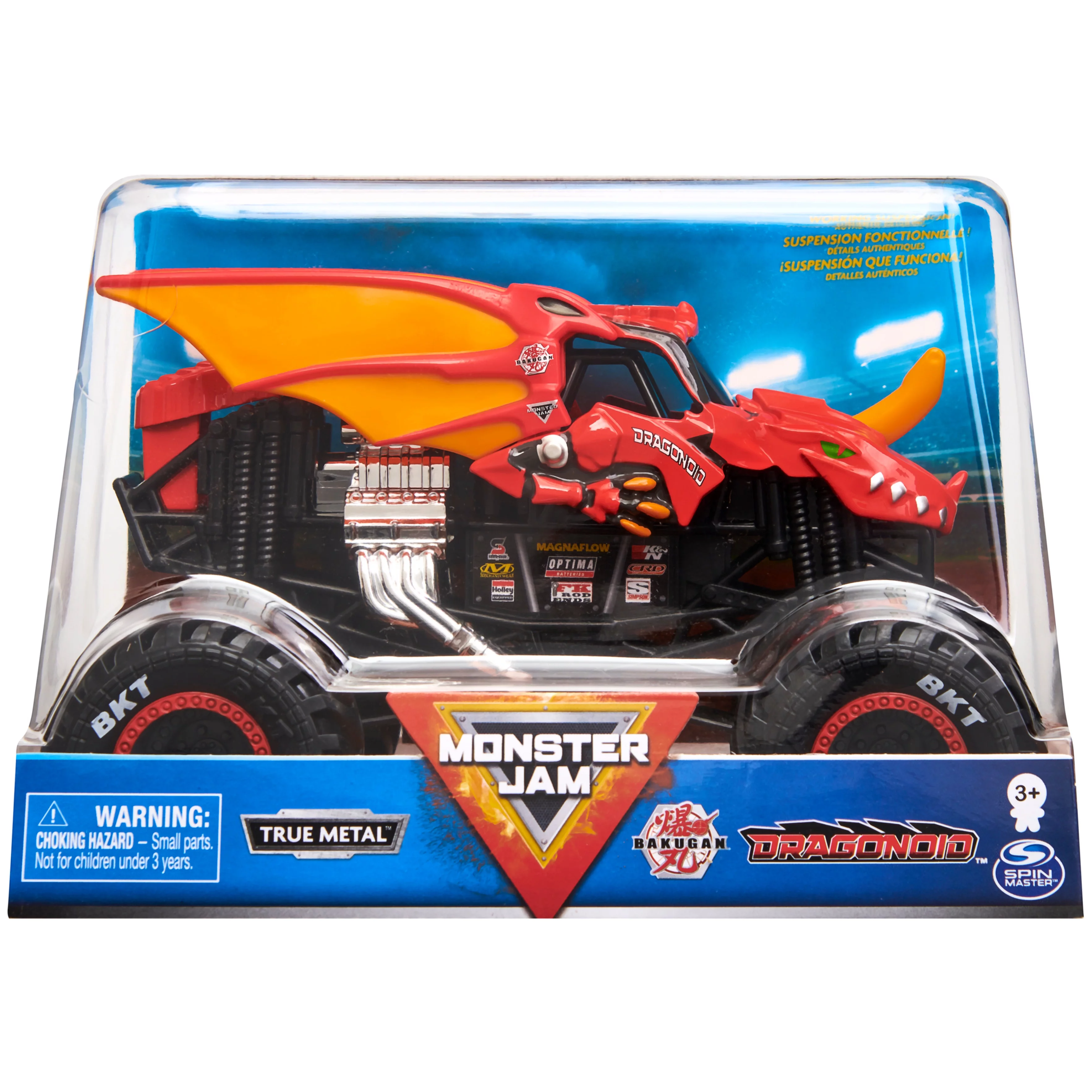 Monster Jam, Official Bakugan Dragonoid Monster Truck, Collector Die-Cast Vehicle, 1:24 Scale