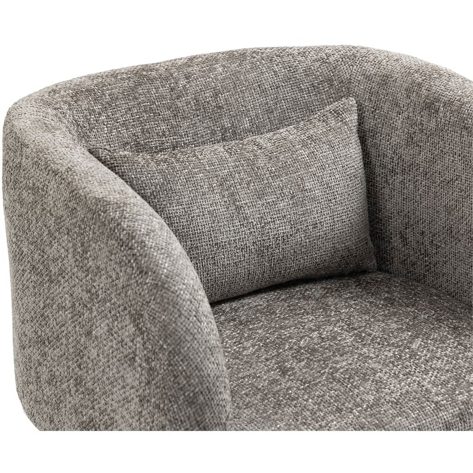 Meridian Furniture Sawyer Grey Chenille Fabric Accent Chair