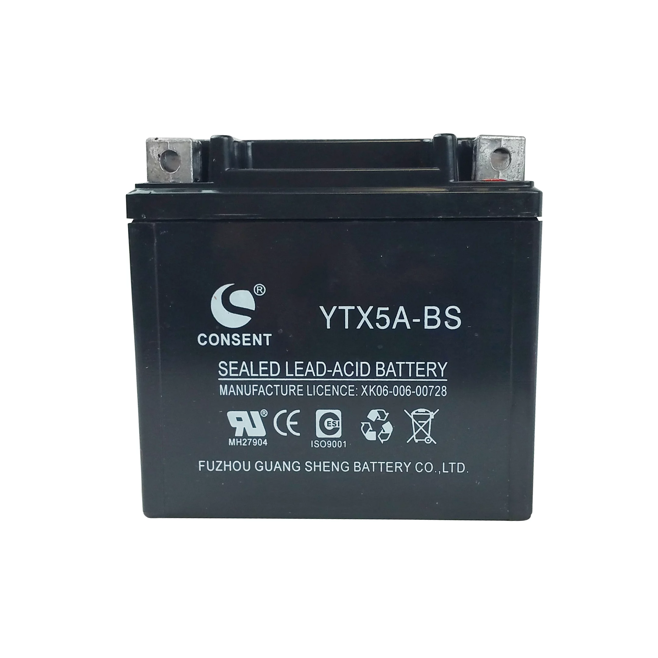 YTX5L-BS 12V 5Ah Gel Sealed Battery Motocycle Scooter ATV Snowmobile Mower PWC