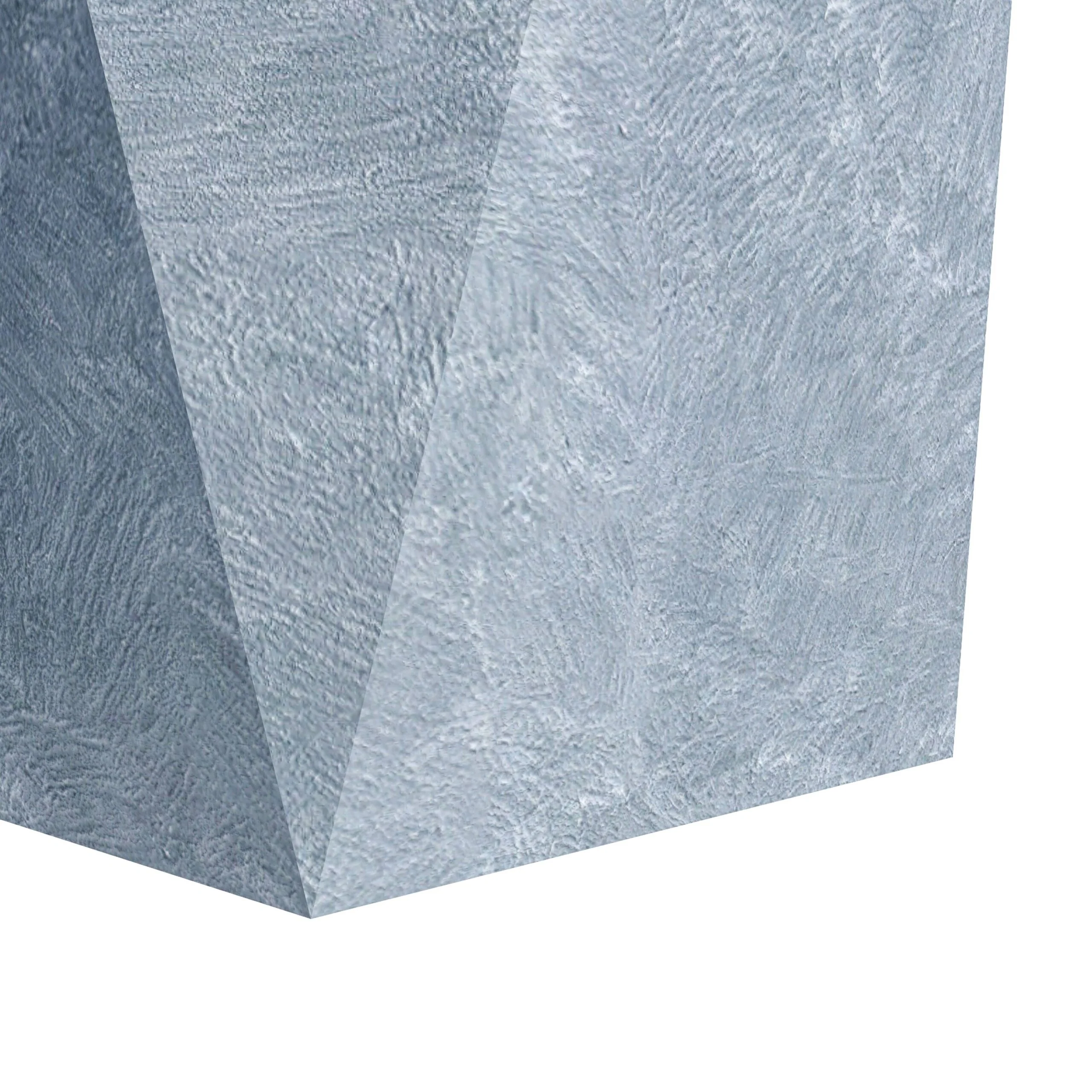 LeisureMod Aloe Tapered Square Planter in Fiberstone and MgO Clay Gray 24