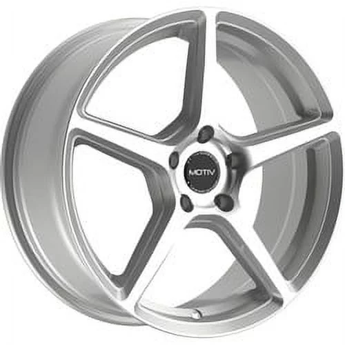 17x7.5 Motiv 433MS Blade Gloss Silver Machined Face Wheel 5x120 (40mm)