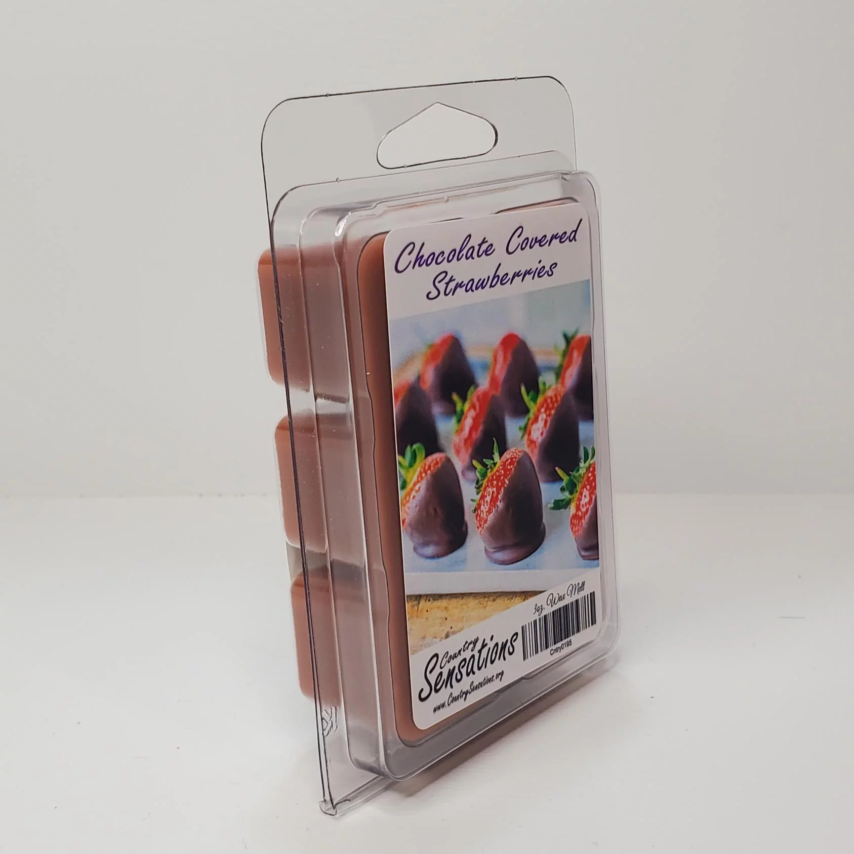 Chocolate Covered Strawberries - Wax Melt, 6 Cube Pack