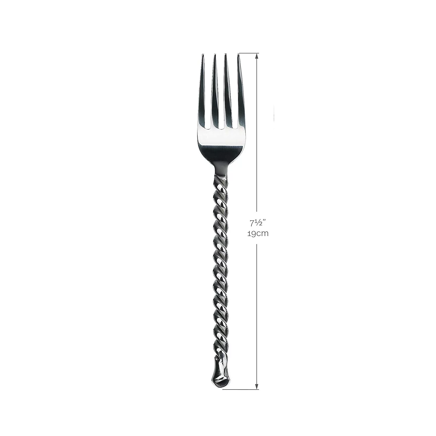 Gourmet Settings Silver Tear 18/10 Stainless Steel Salad Fork (Set of Four)
