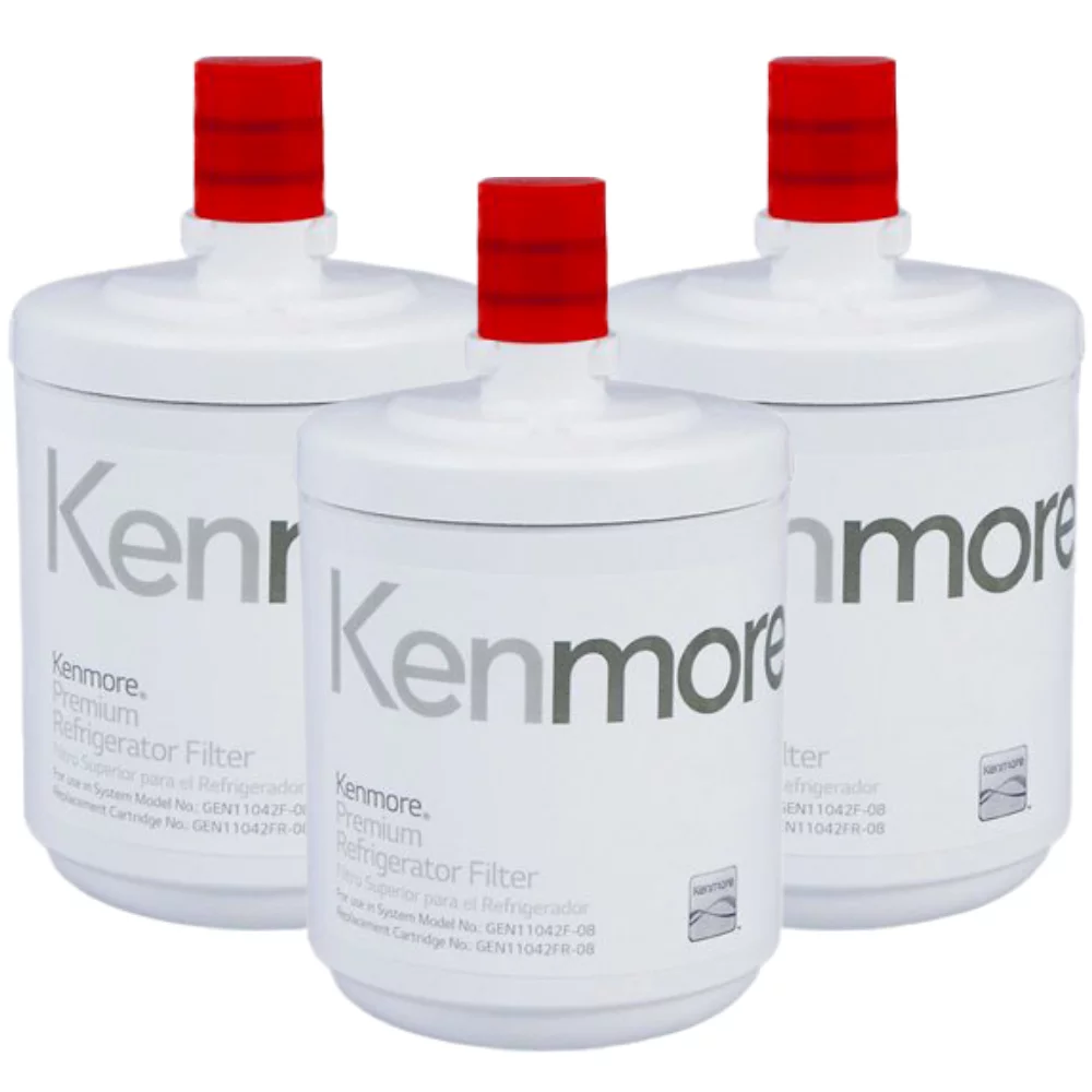 Kenmore Premium Refrigerator Water Filter 9890 Kenmoreclear 469890 46-9890 ADQ72910902 ADQ72910907 Model GEN11042FR-08 (3 Pack)