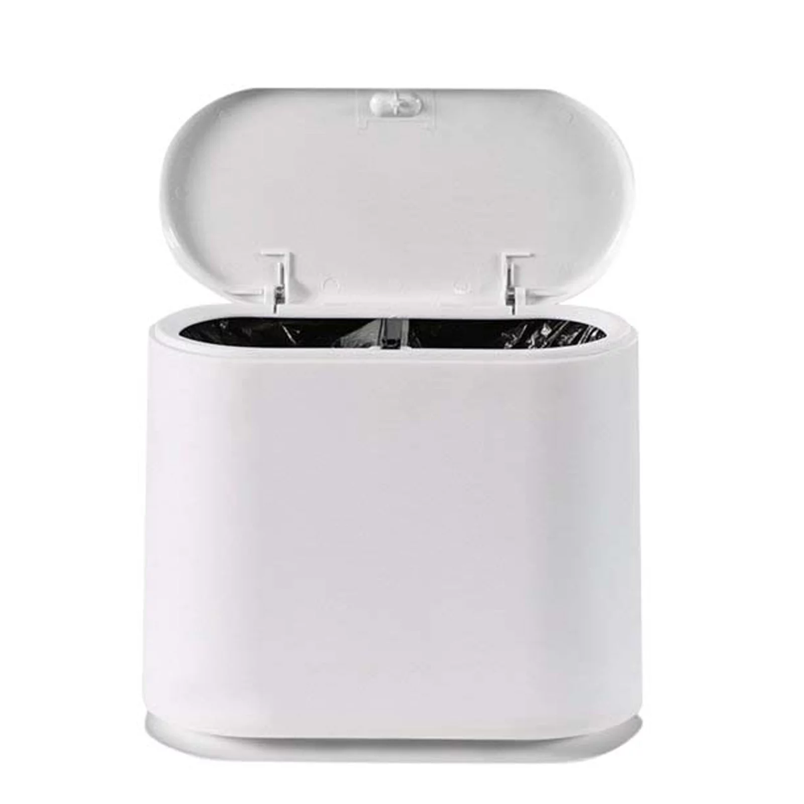 ZiSUGP 10 Liter Slim Can With Lid 2.4 Gallon Waste Basket Rectangular Garbage Container For Bathroom Bedroom Kitchen And Office H Bags