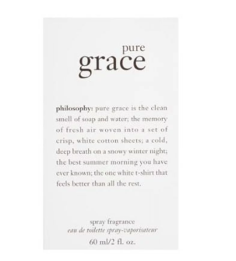 Philosophy Pure Grace Eau De Toilette Spray For Women 2 Oz