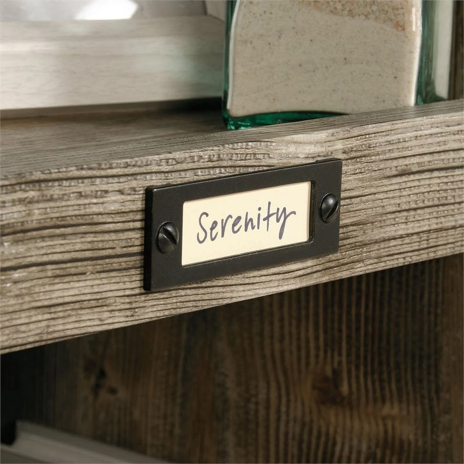 Pemberly Row 10-Cubby Engineered Wood Bookcase in Rustic Cedar/Brown