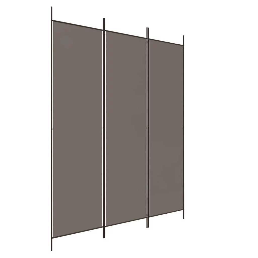 Anself 3-Panel Room Divider Anthracite 59.1