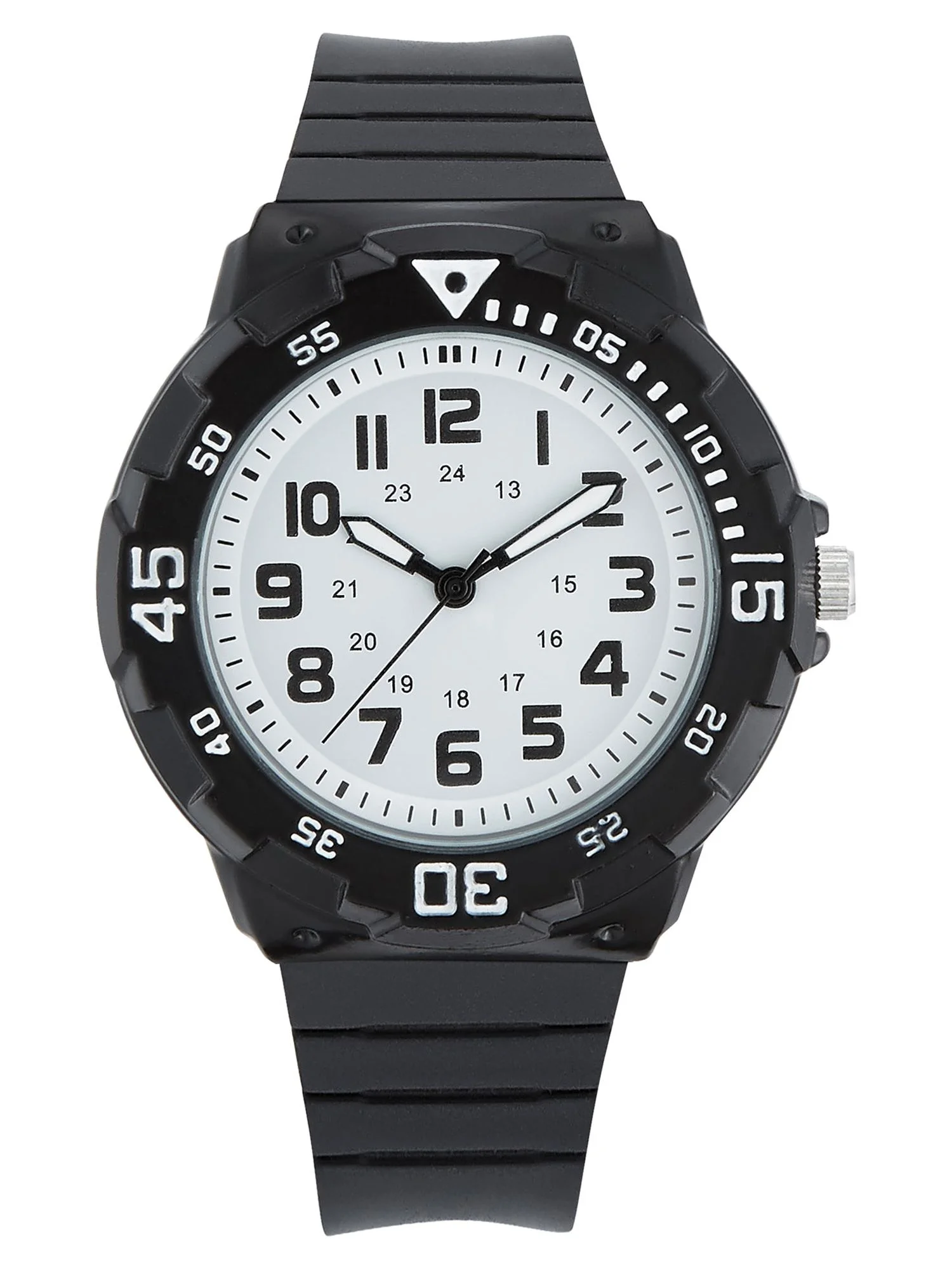 George Men's Black Strap Watch