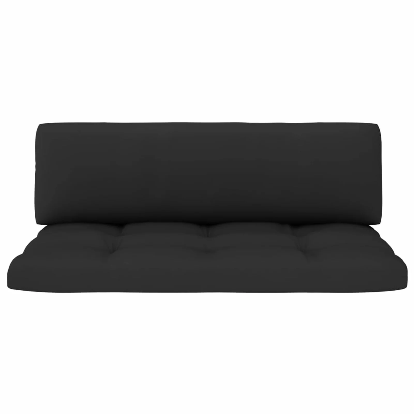 Dcenta Pallet Cushions 2 pcs Black Fabric