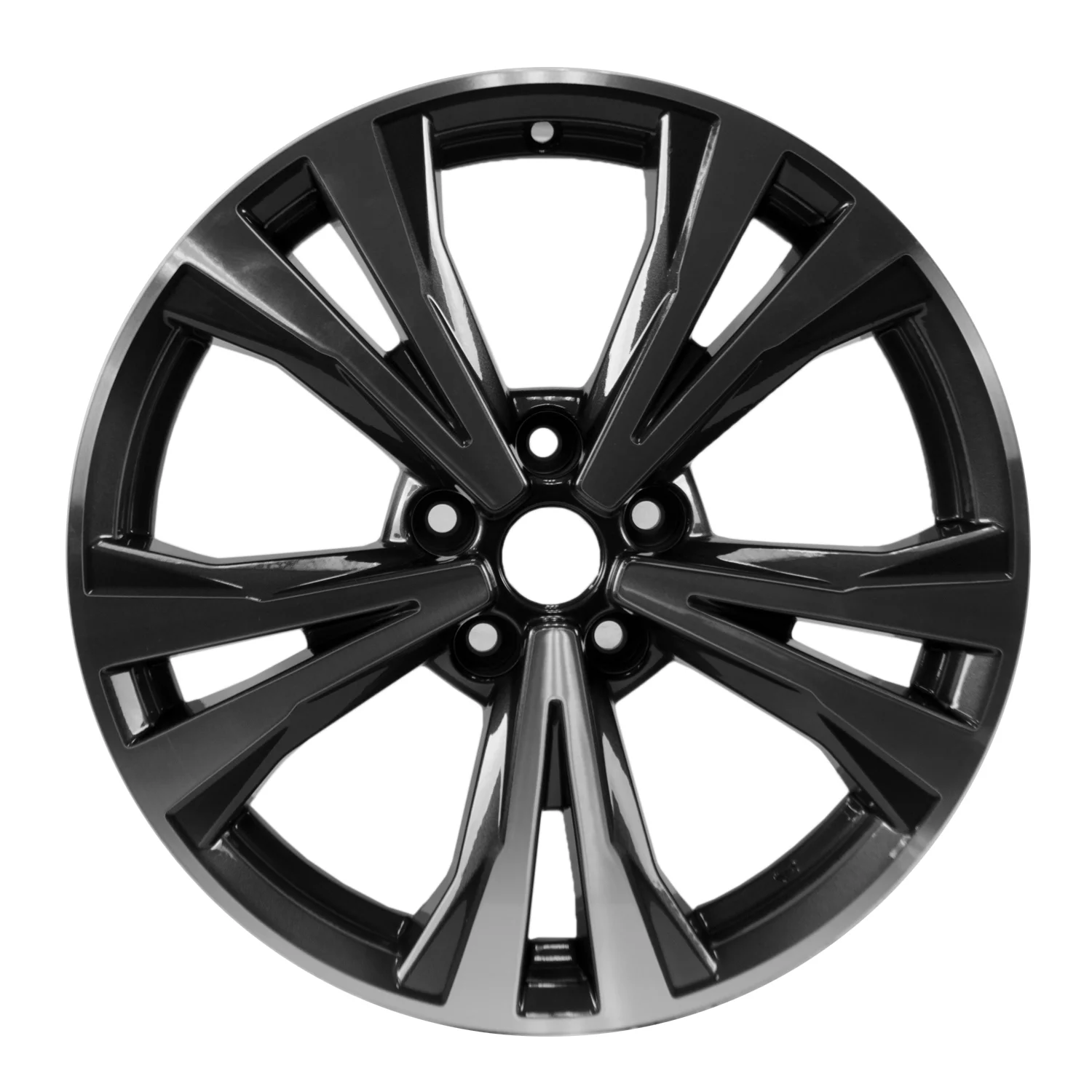 Pre-Owned Original Equipment  Machined Dark Charcoal Metallic Aluminum Wheel 18 x 7 403006FL3A fits 2017-2020 Nissan Rogue (Good)