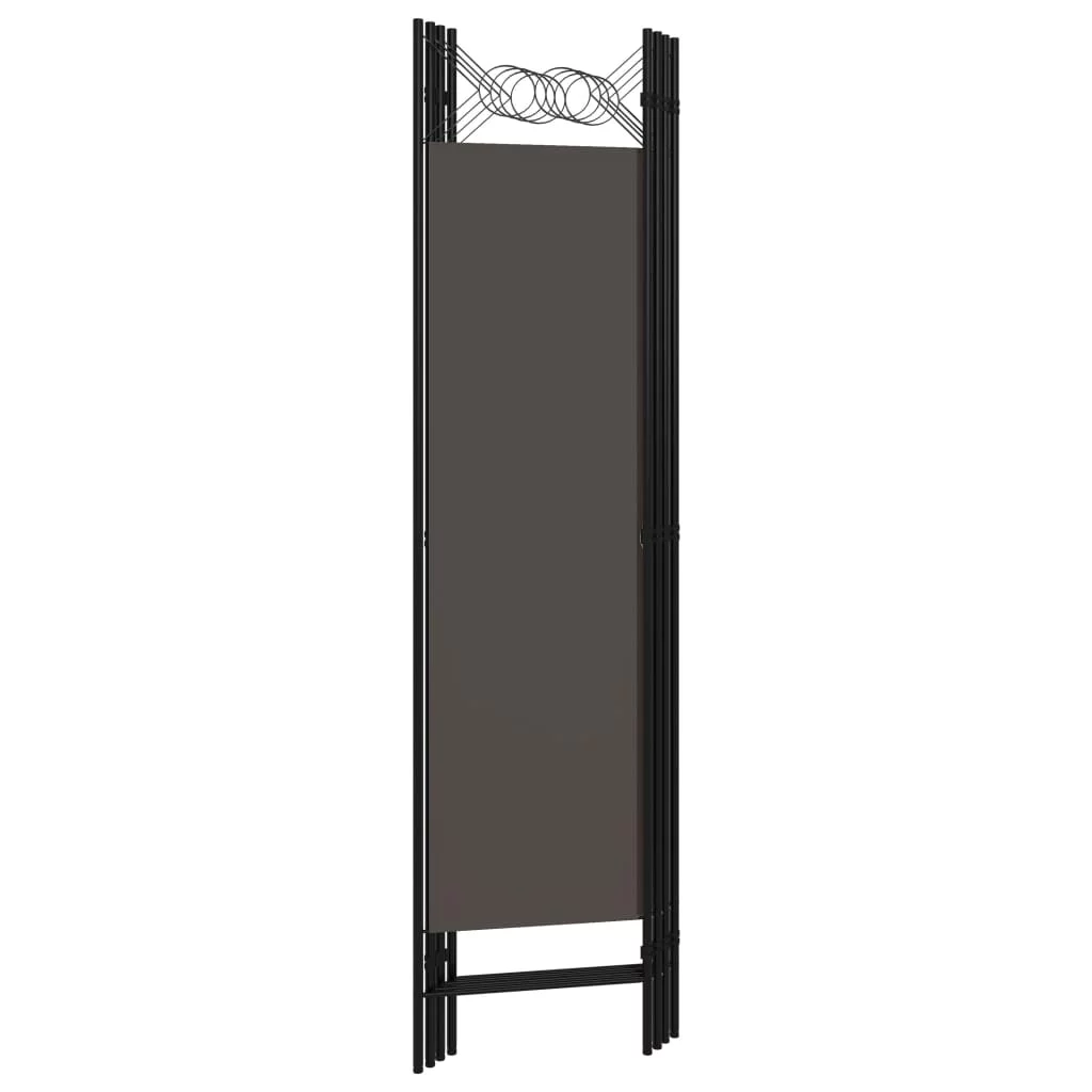 Stylish and Versatile 4-Panel Room Divider Anthracite - Durable and Foldable Modern Fabric Privacy Screen Measuring 63
