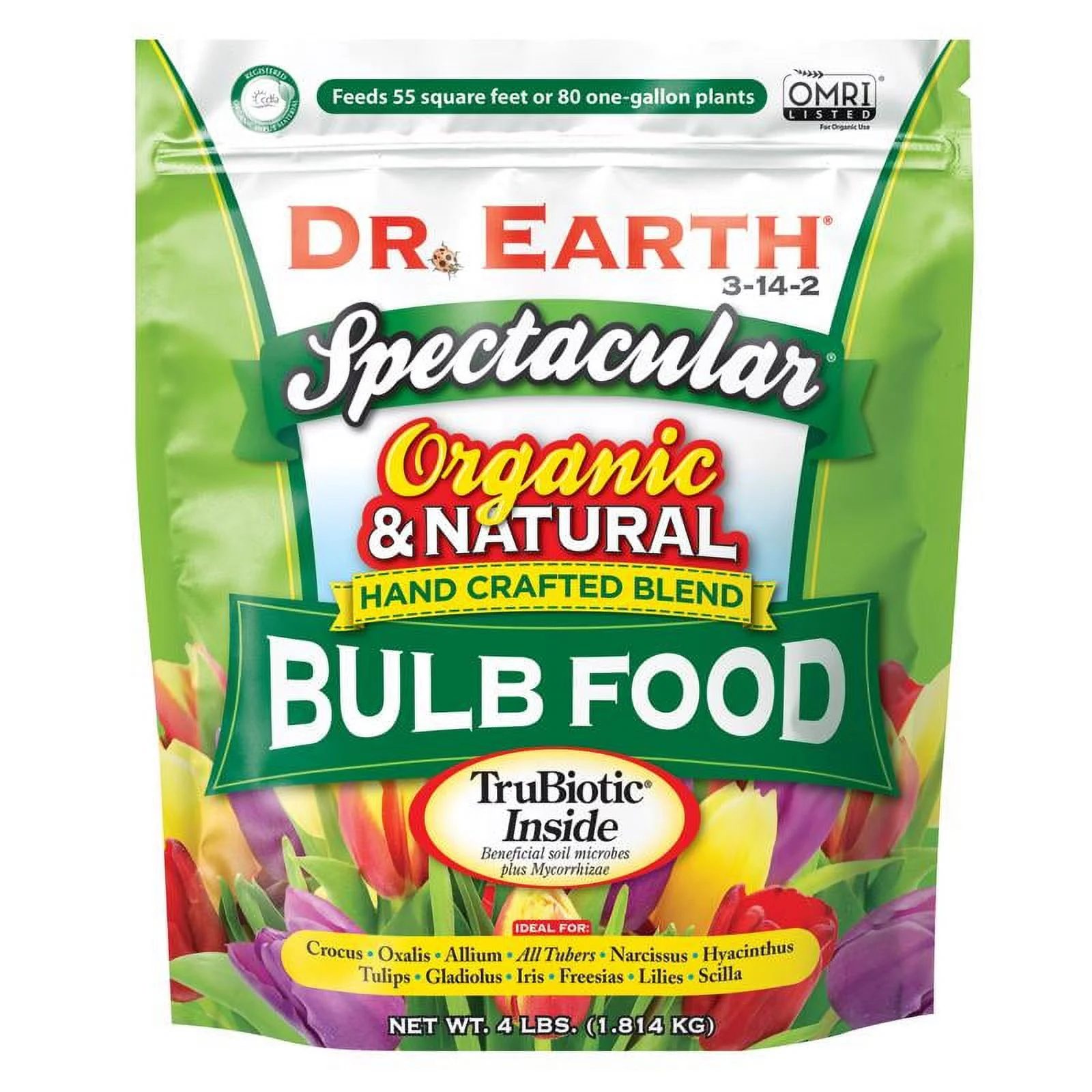Dr. Earth 700P Organic 1 Bulb Fertilizer in Poly Bag, 4-Pound