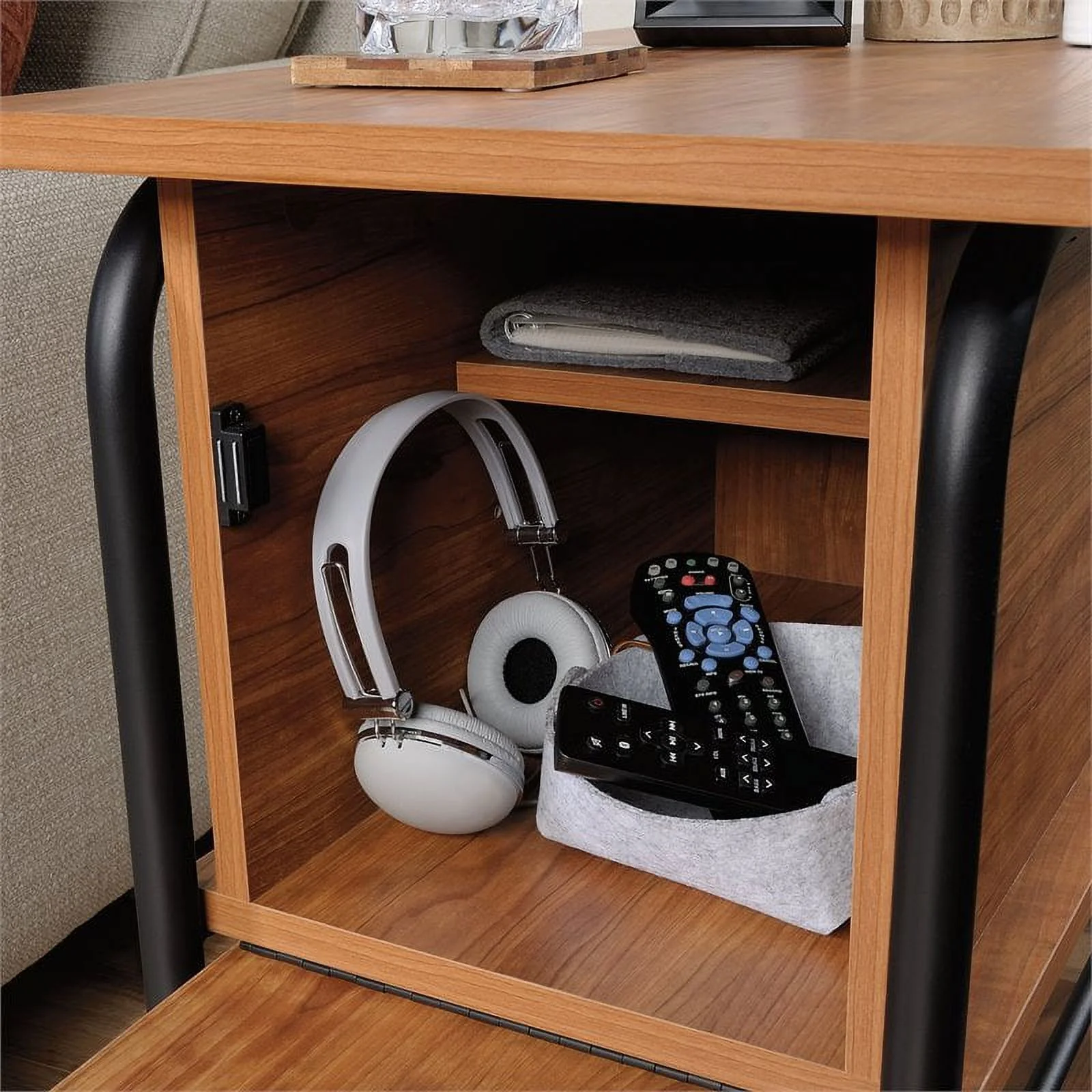 Sauder Union Plain 5-Shelf Open Bookcase, Prairie Cherry Finish