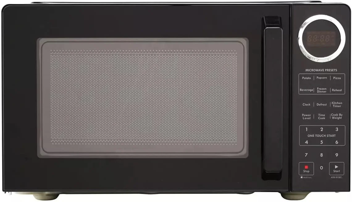YQX 0.9 cu-ft ,900 watts of power Microwave - Black