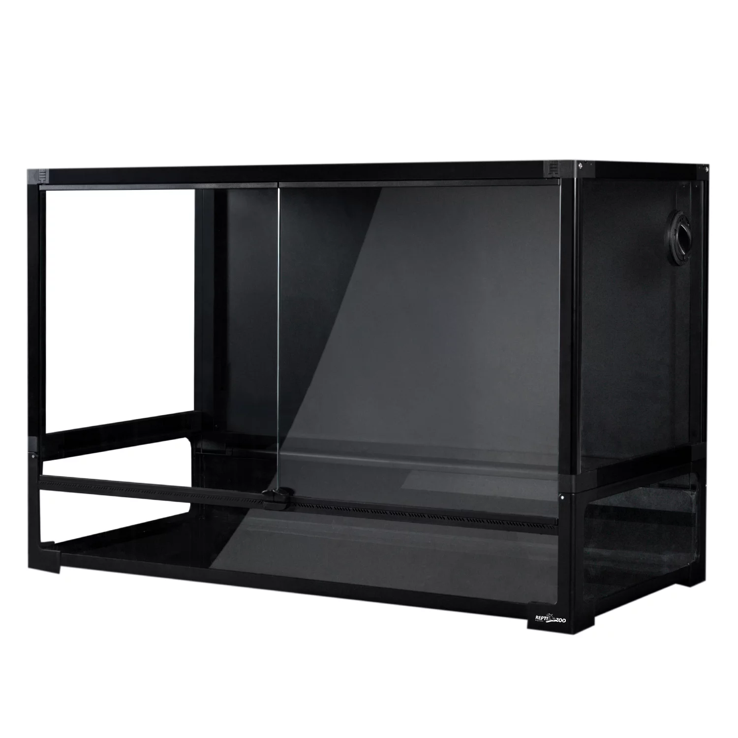 REPTI ZOO New Designed Collapsible Reptile Terrarium 67 Gallon, Full Tempered Glass Reptile Tank 36
