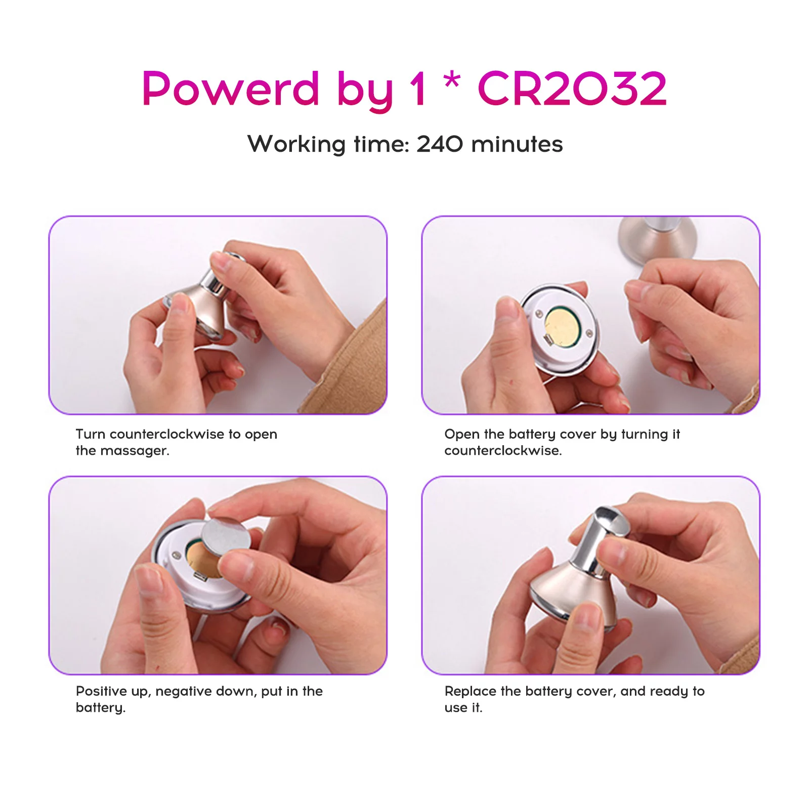 OWSOO Micro-current Skin Rejuvenation Instrument Eye Essence Massager Home Facial Beauty Instrument