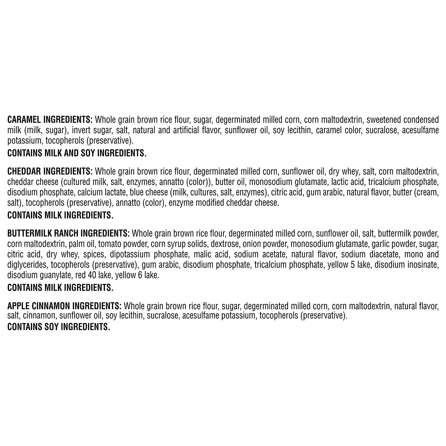 Quaker Rice Crisps, Gluten Free, 4 Flavor Sweet and Savory Variety Mix, 0.67 oz, 30 Count