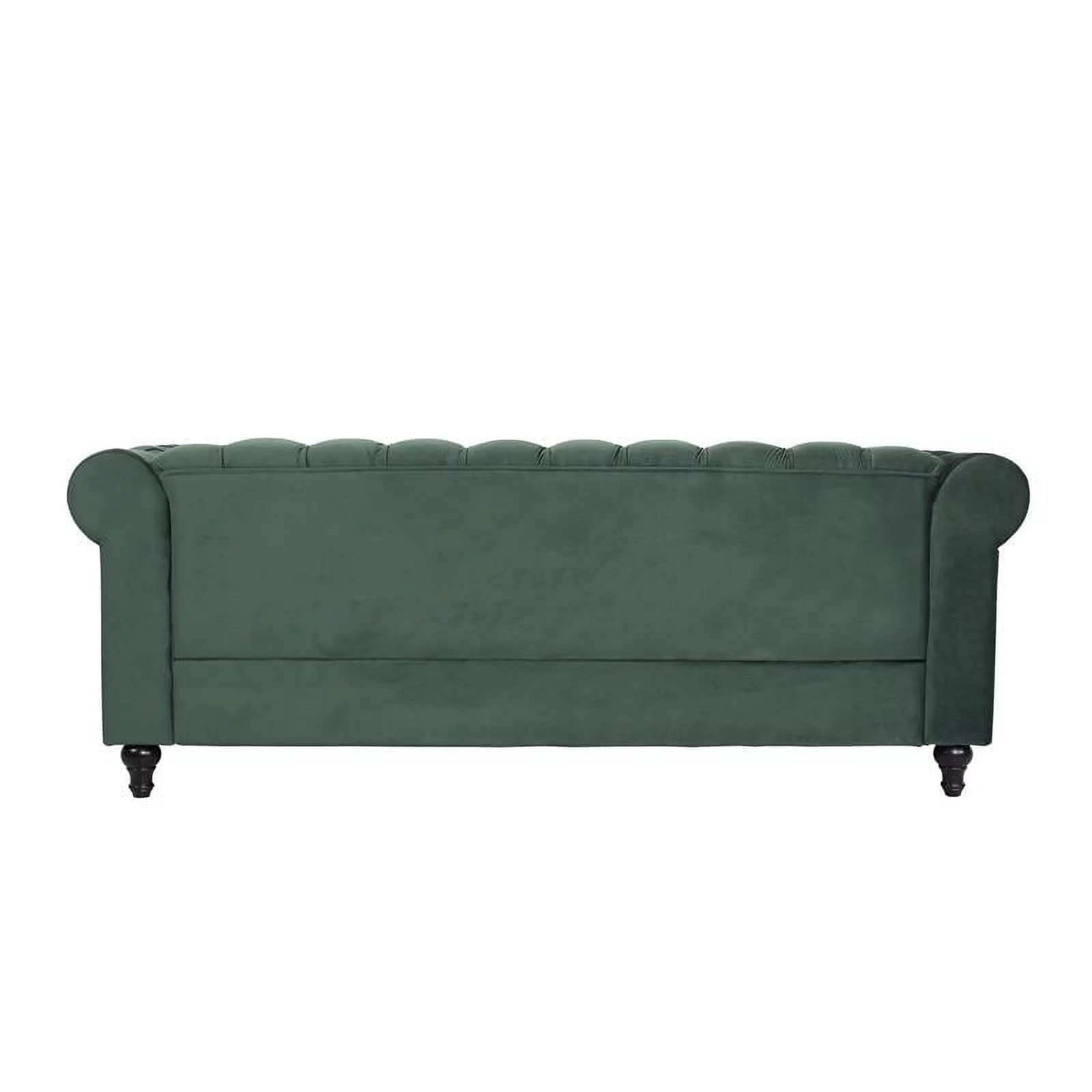 Home Square 3 Piece Set with Velvet Living Room Sofa Loveseat & Chair in Green