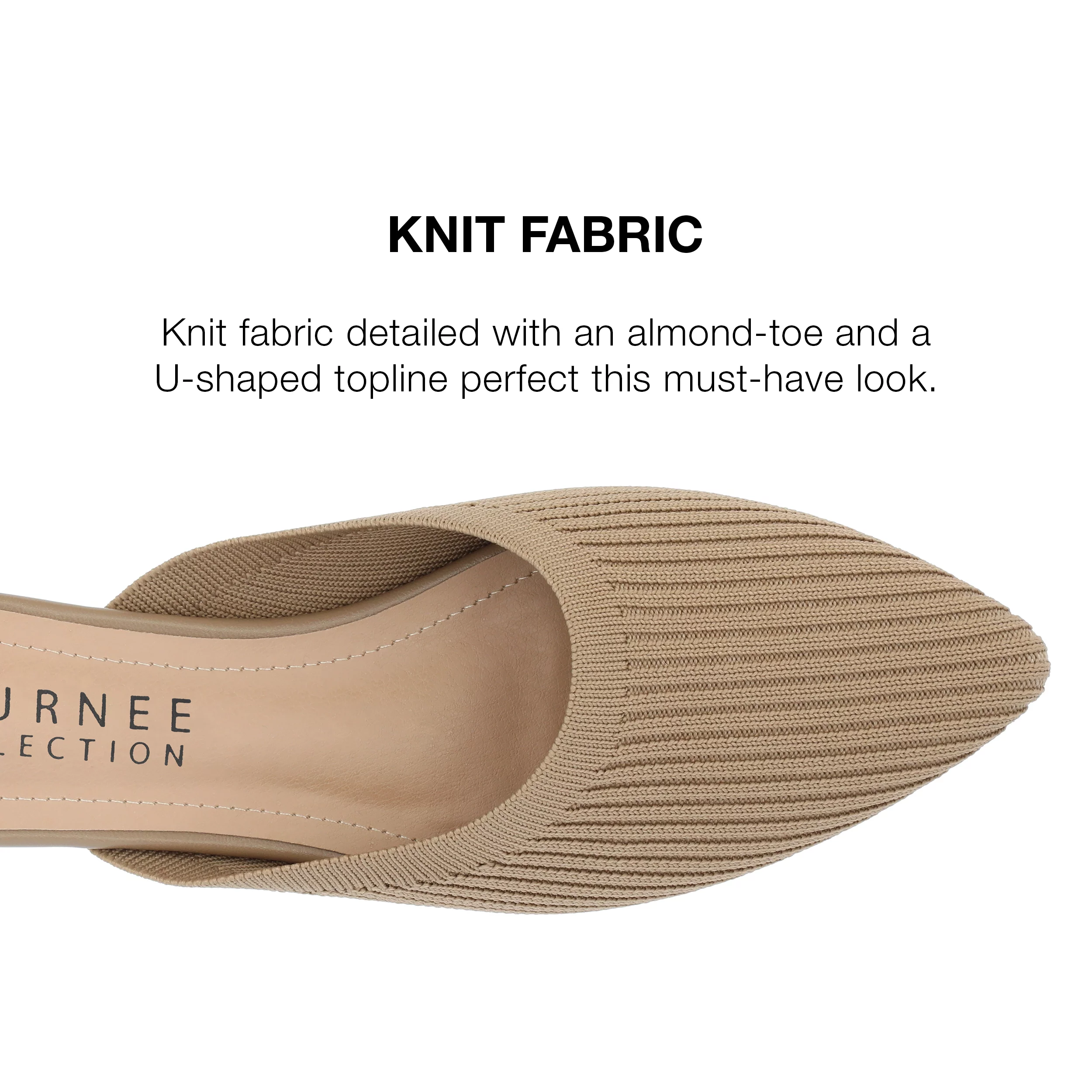 Journee Collection Womens Aniee Slip On Almond Toe Mule Flats