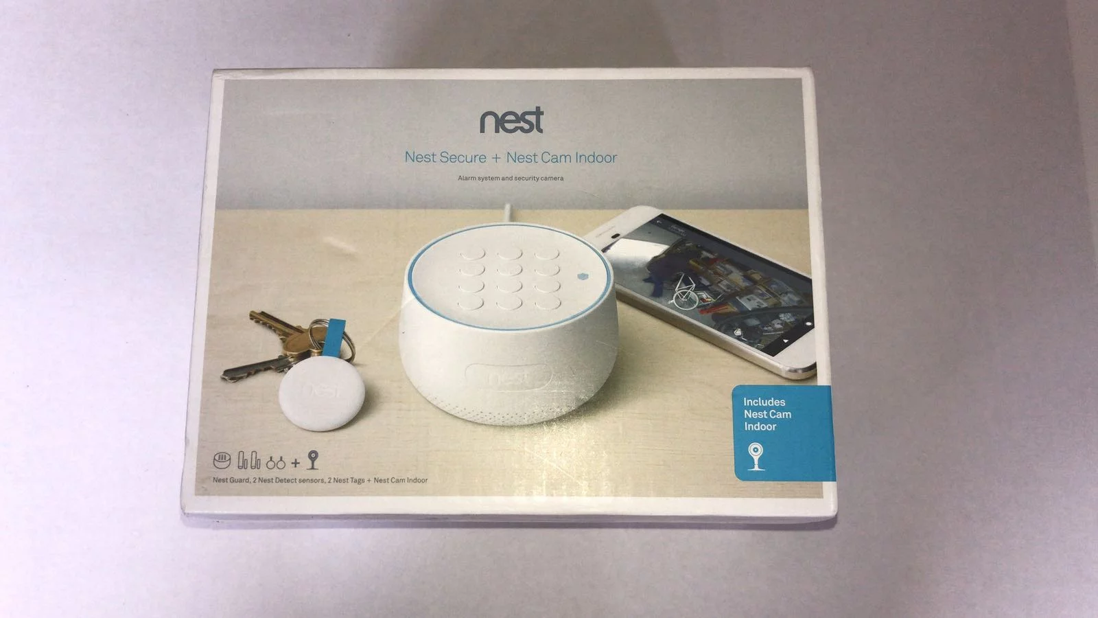 Brand New Nest Secure Alarm System Starter Pack with Cam Indoor 1080p Security Camera