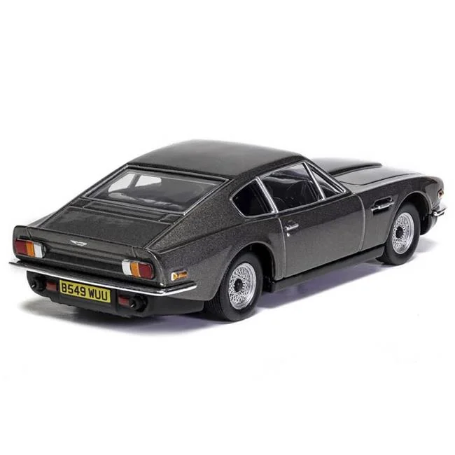 Aston Martin V8 Right Hand Drive Black Metallic James Bond 007 No Time To Die 2021 Movie Diecast Model Car
