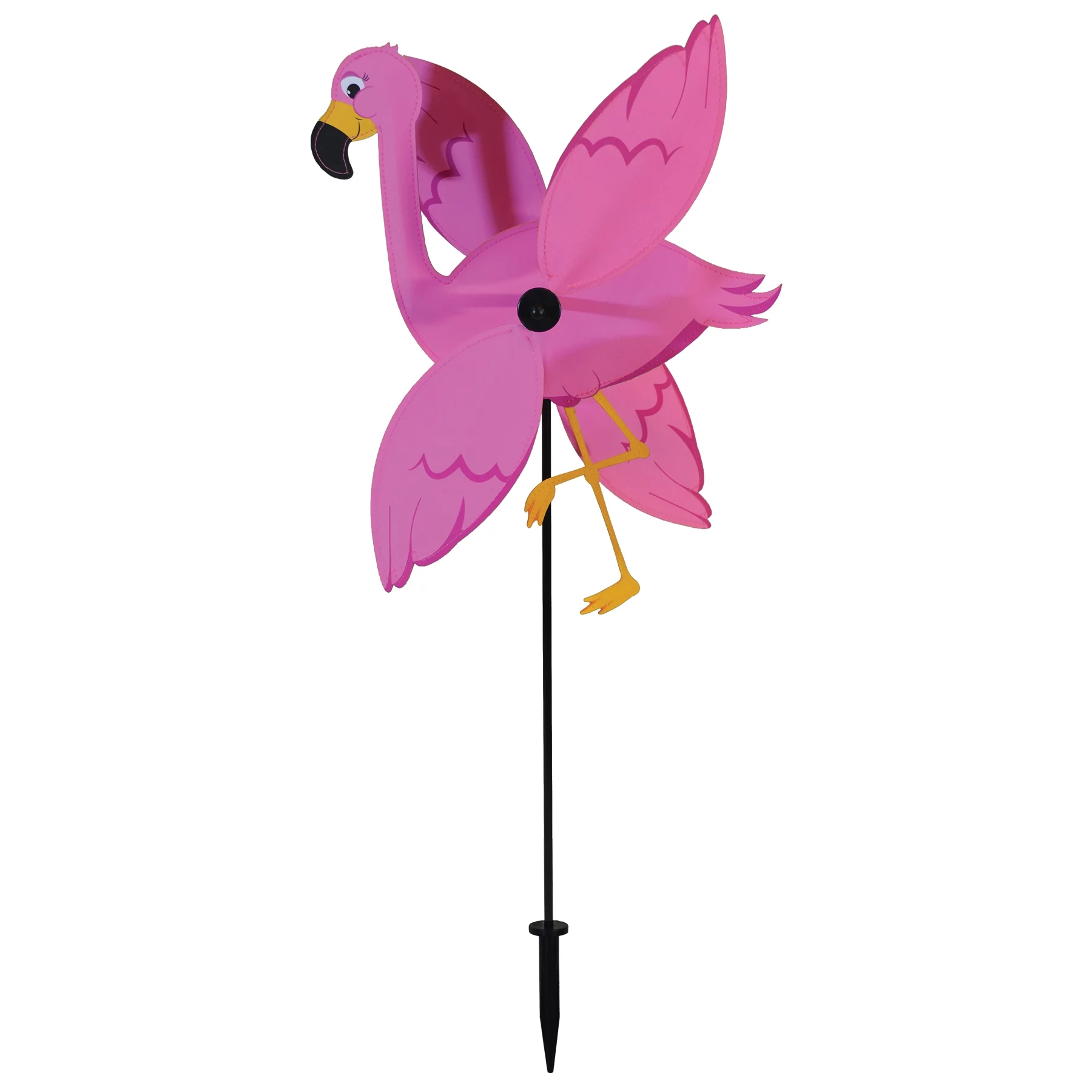 In the Breeze 2558 — Baby Flamingo Whirligig Spinner - Wind Spinner for your Yard or Garden