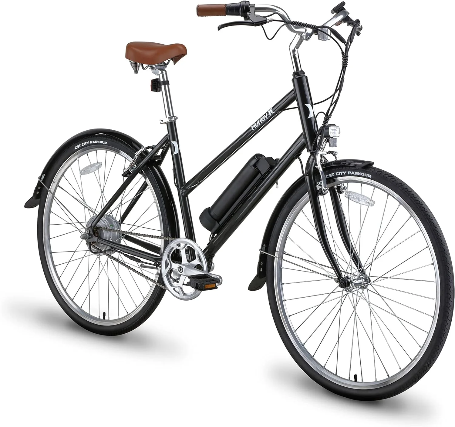 Pre-Owned Hurley Hybrid-Bicycles Amped Single Speed E-Bike - ICE BLUE (Fair)