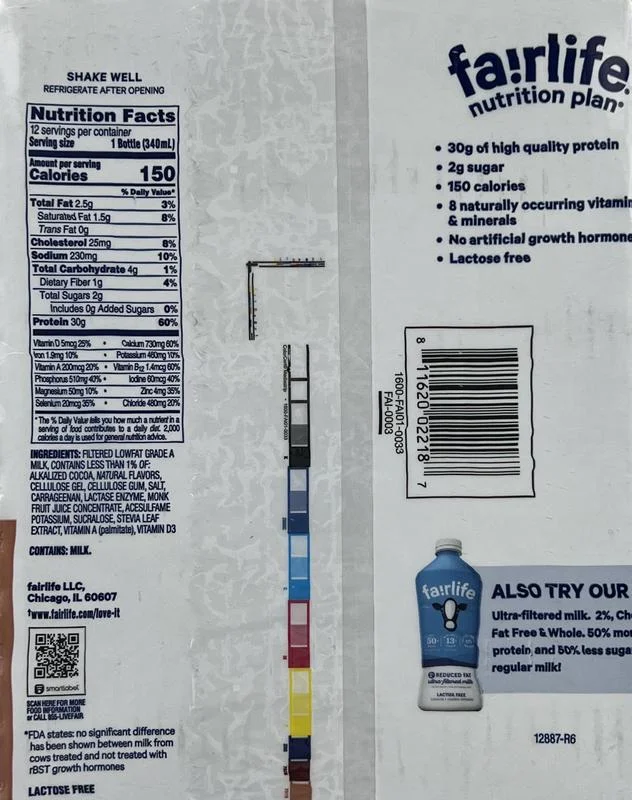 Fairlife Nutrition Plan Chocolate, 11.5 Fluid Ounce (12 Pack)