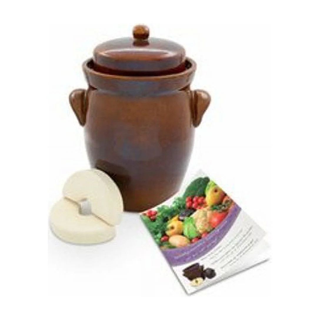 16 L (4.2 Gal) K&K Keramik German Made Fermenting Crock Pot , Kerazo F2