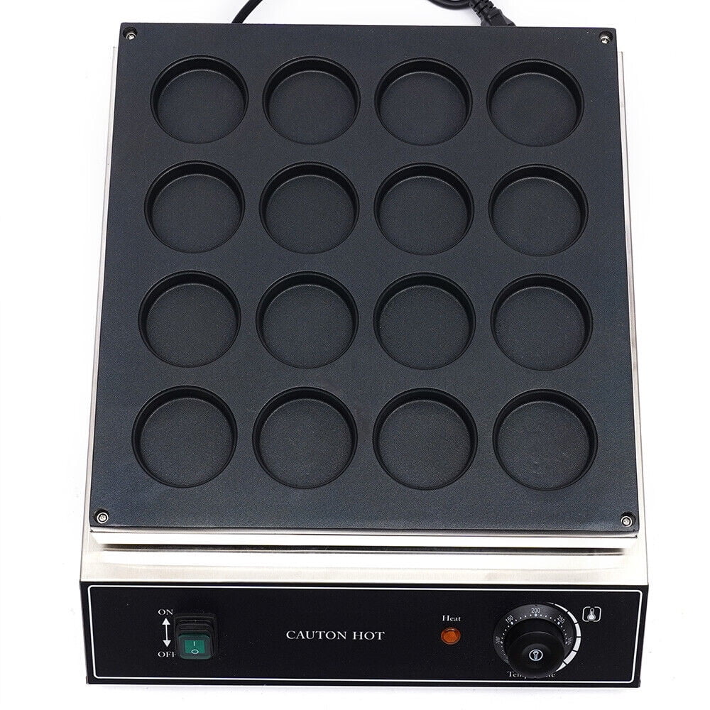 16 Holes Commercial Red Bean Waffle Maker Stainless Steel Pancakes Baker Maker