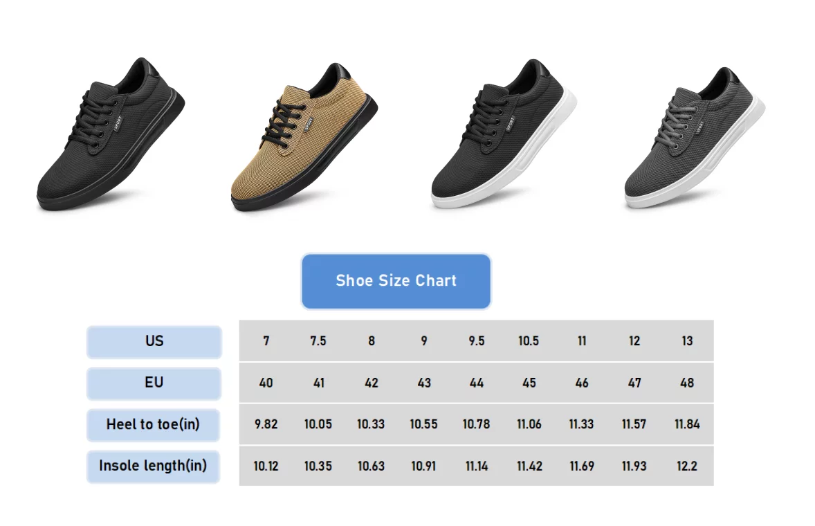 ADQ Men's Dress Shoes Fashion Casual Shoes Lace-up Canvas Sneakers All Black 10.5