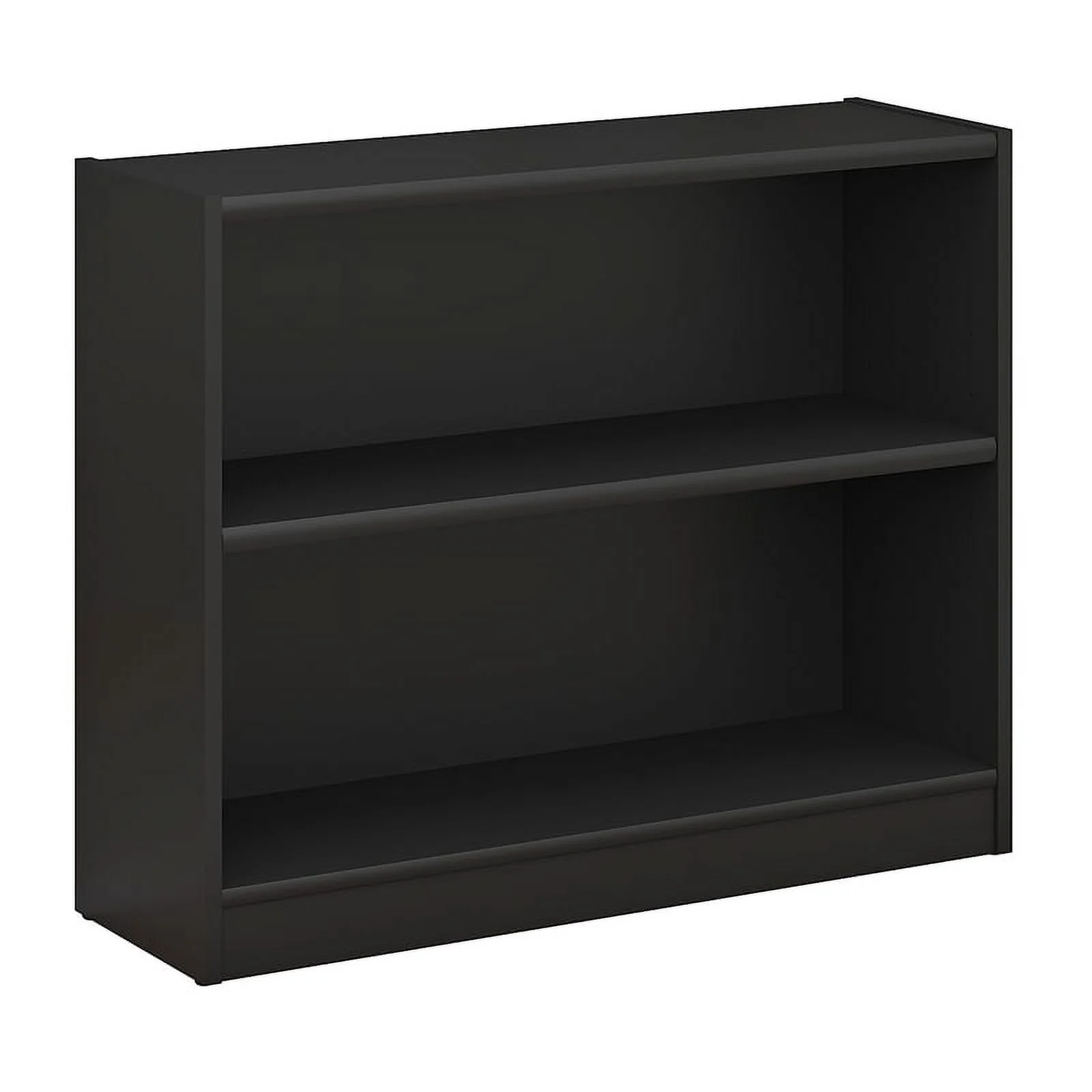 Bowery Hill Furniture 2 Shelf Bookcase in Classic Black