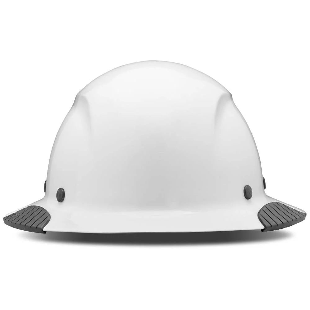 Lift Safety Hard Hat Dax White Carbon Fiber Full Brim