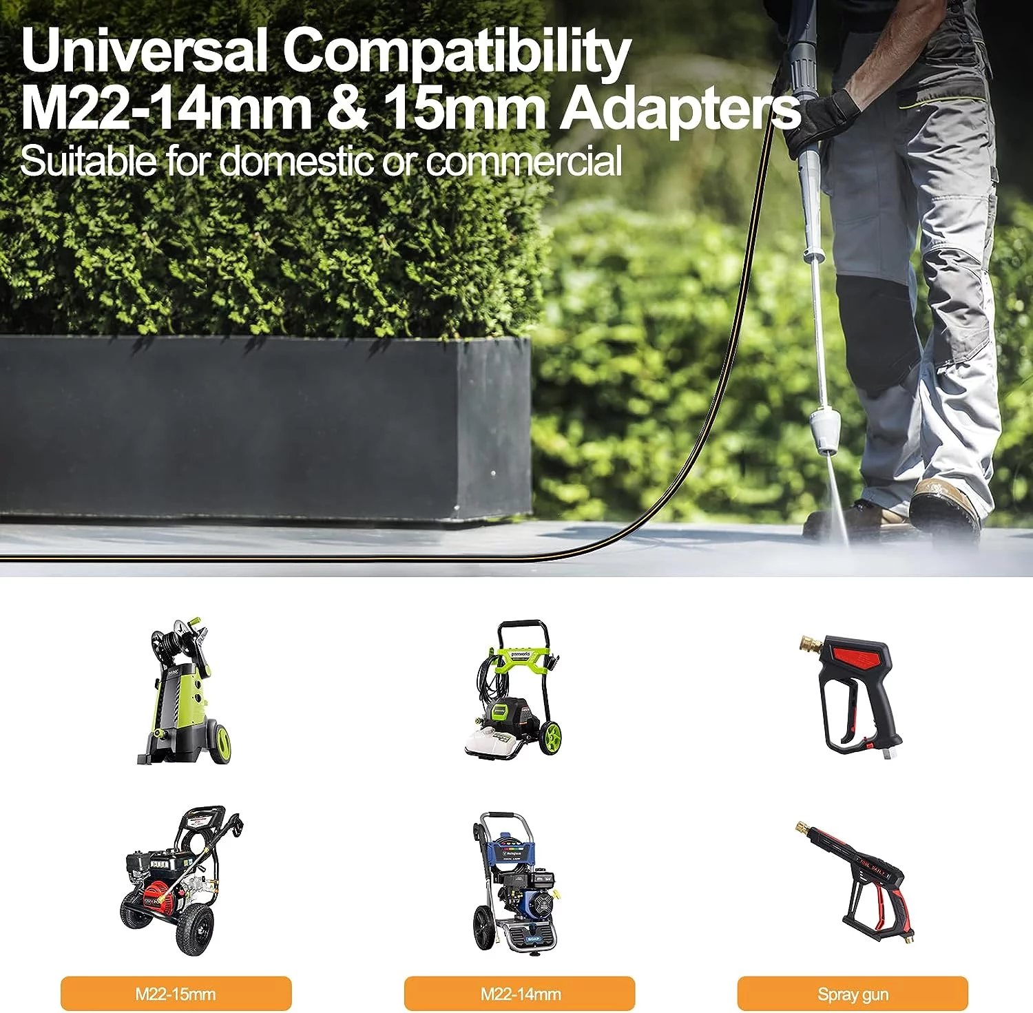 SPECILITE High Pressure Washer Hose 25 ft × 1/4