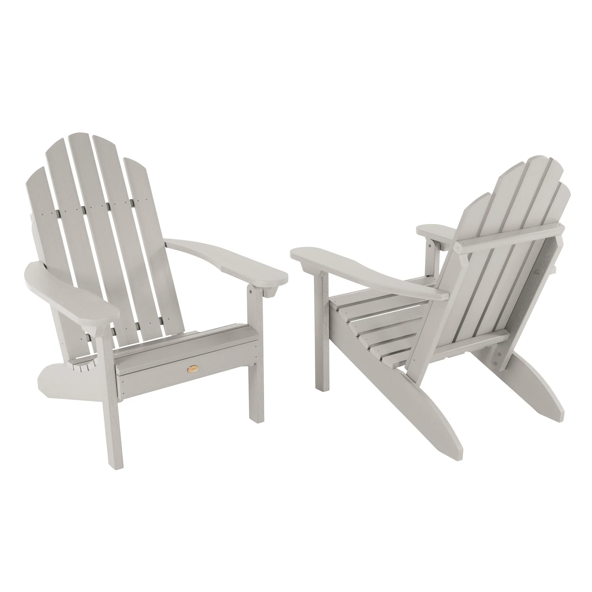 highwood Set of 2  Classic Westport Adirondack Chairs Woodland Brown