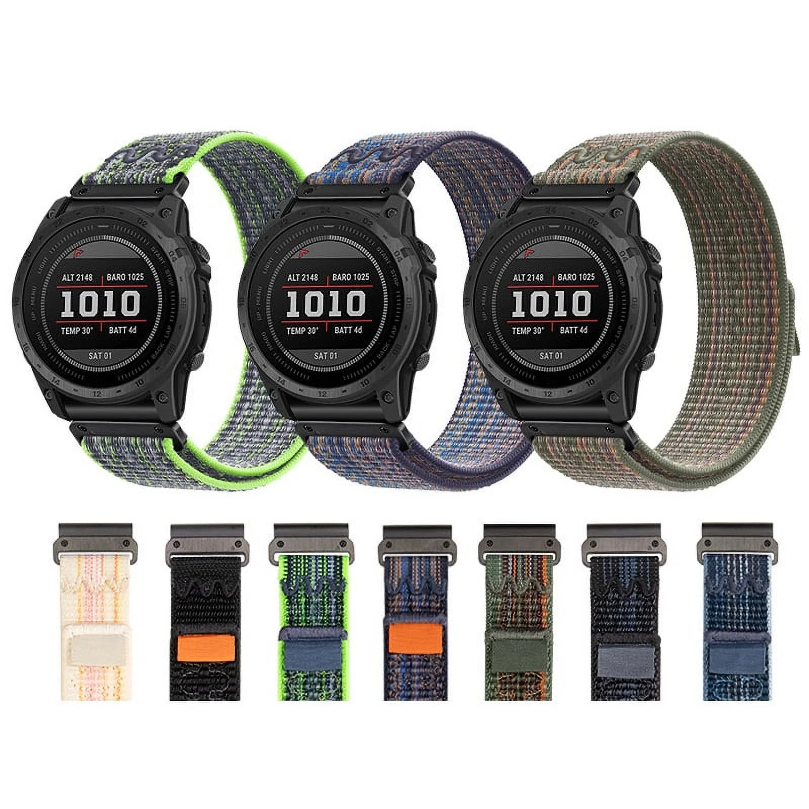 Nylon Band For Garmin Fenix 7X 7 6X 6 Pro 5 5X Plus 3 HR Epix Gen 2 MK2i 955 945 Straps 26mm 22mm Quickfit   Bracelet Wristband For Men & Women