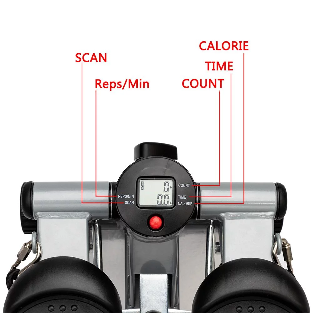 Ktaxon Air Climber Stair Stepper Exerciser Machine, Aerobic Fitness Step Cardio Equipment, with Resistance Bands, Home Gym Use