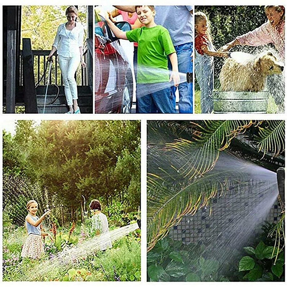 100ft Garden Hose, Expandable Water Hose , Flexible Expanding Hose with 10 Function Water Spray Nozzle