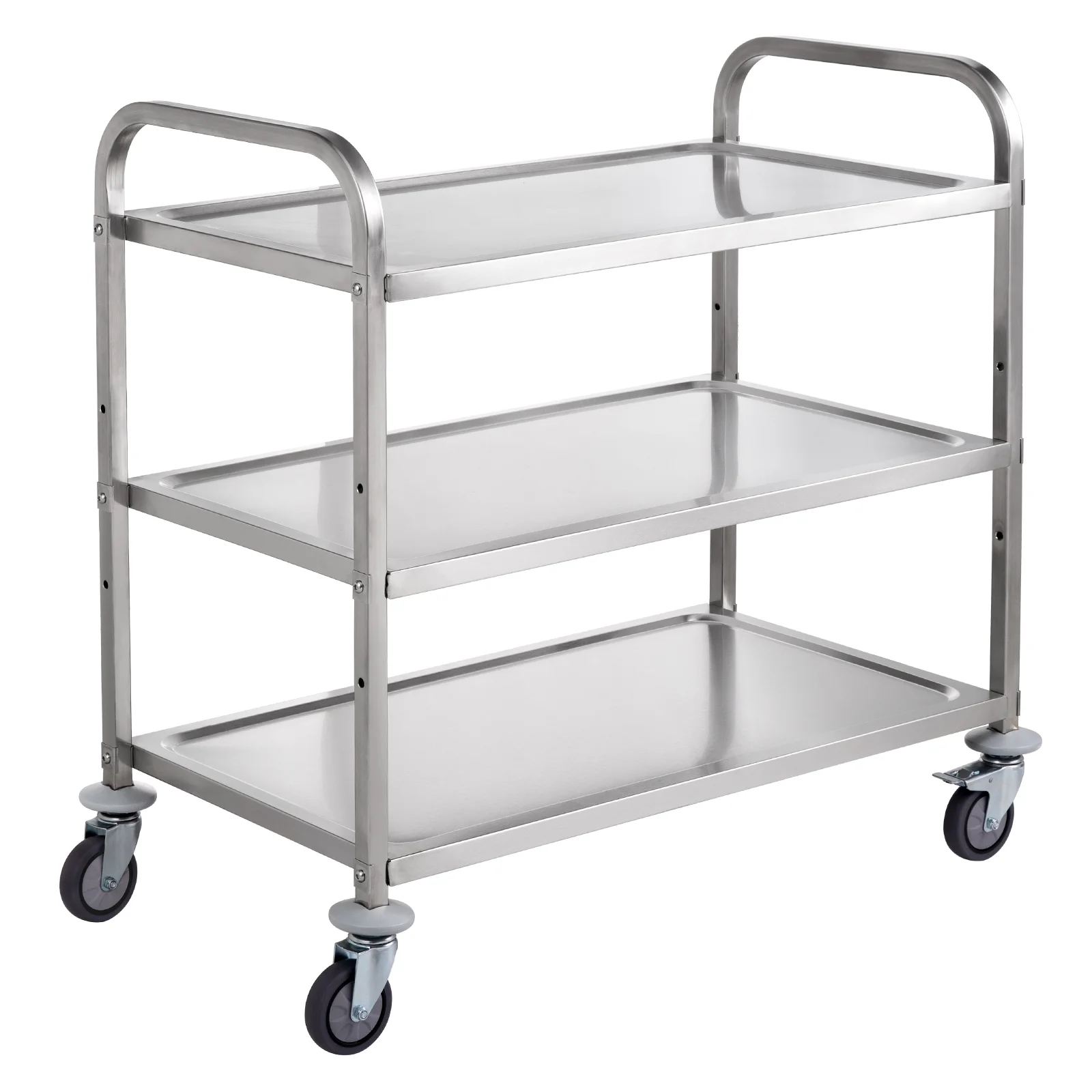 SKYSHALO 3-Tier Utility Cart Rolling Cart on Wheels 37.5