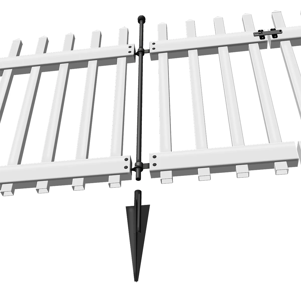 Yardlink White Vinyl Fence Gate, 34 inch H x 39-1/4 inch W